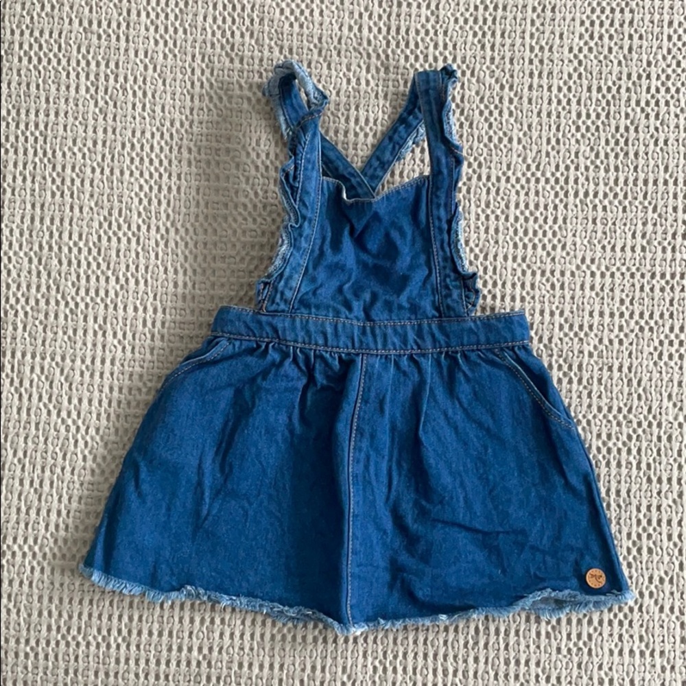 Zara toddler girls jean jumper skirt